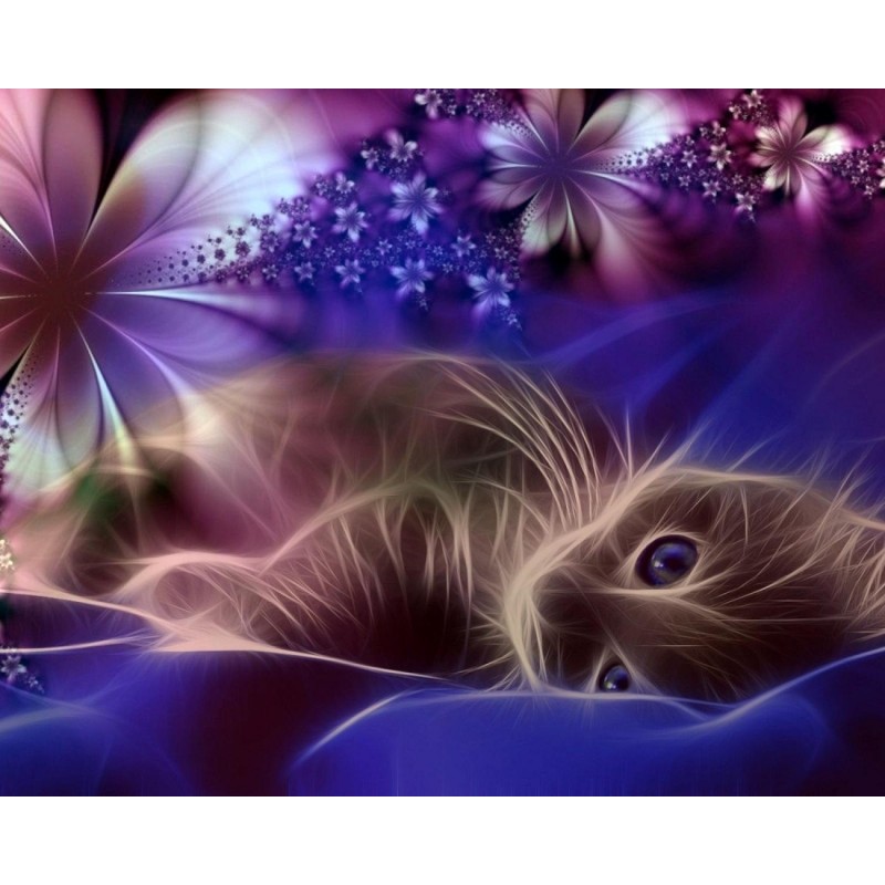 5d Cat Diamond Paint...