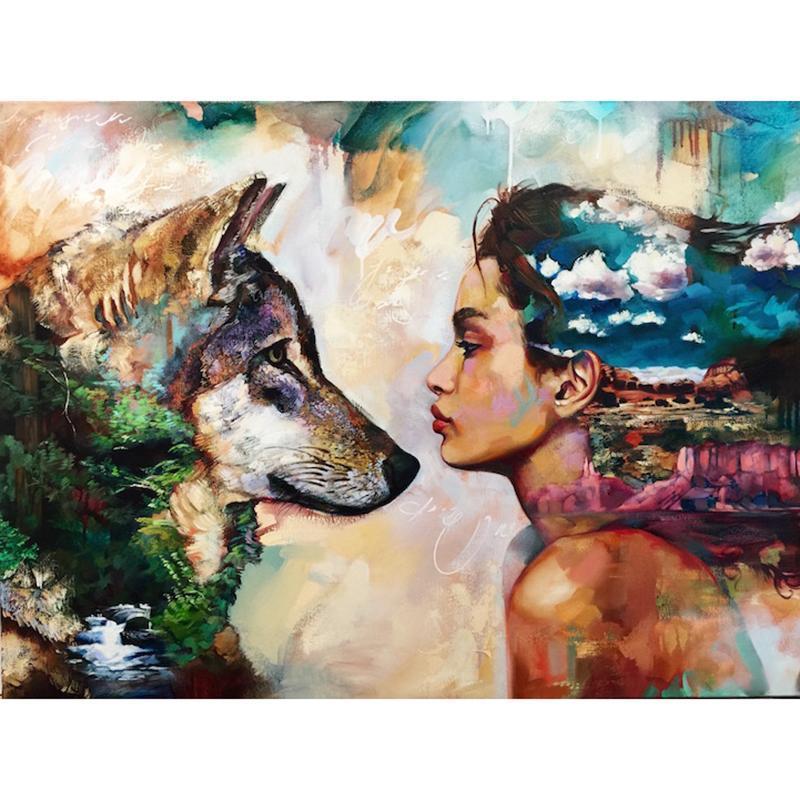 Wolf And Girl Diamon...