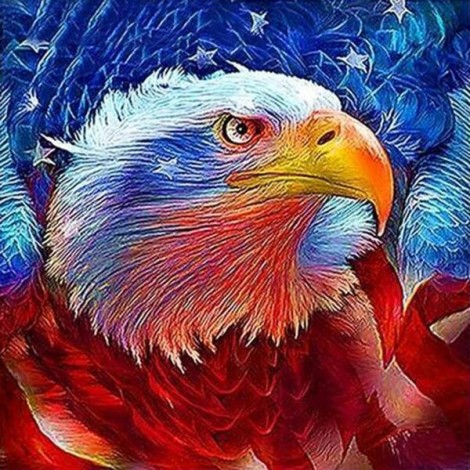 Eagle Red Diamond Painting Kit