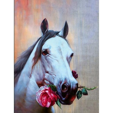 Horses Rose Diamond Painting Kit