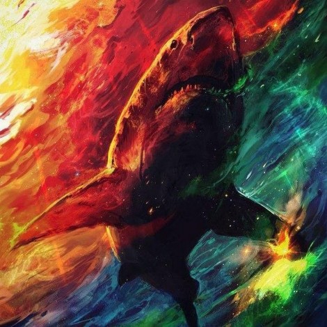 Shark Red Diamond Painting Kit