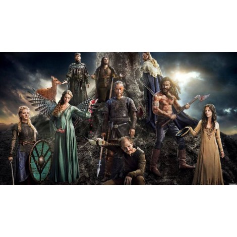 Vikings Black Diamond Painting Kit