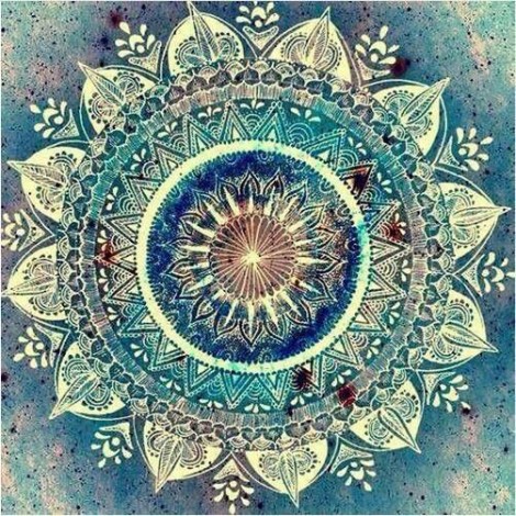 Mandala Green Diamond Painting Kit