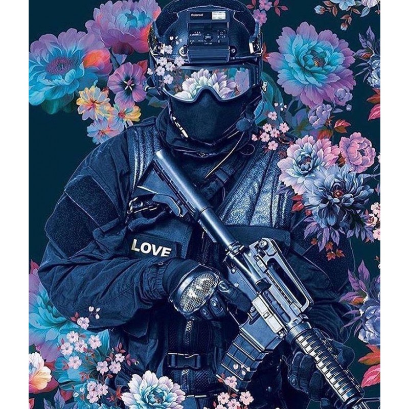 Police Flowers Diamond Pa...