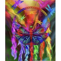 Rainbow Dragonfly Diamond...