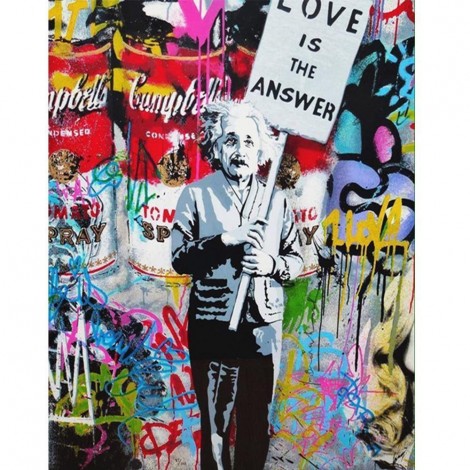 Rainbow Einstein Diamond Painting Kit
